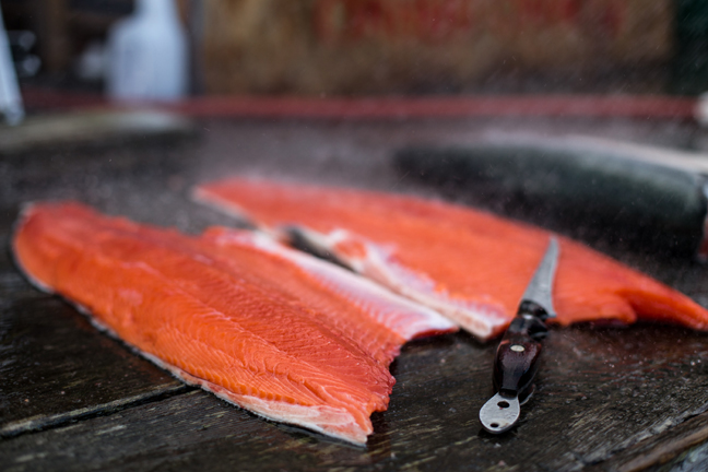 Mouth-watering fresh coho filets